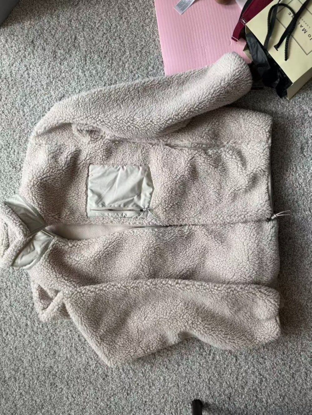 Uniqlo men furry coat size M